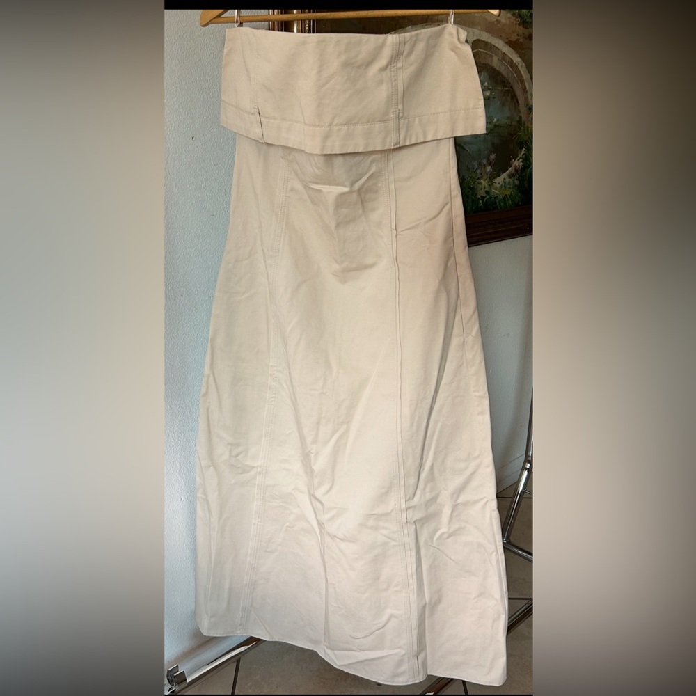 ZARA Strapless Dress with pockets